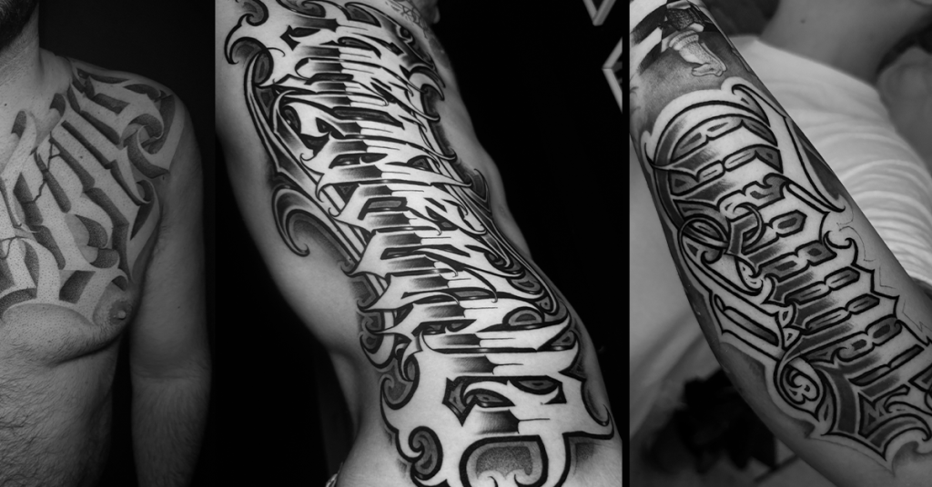 Lettering Tattoo Style